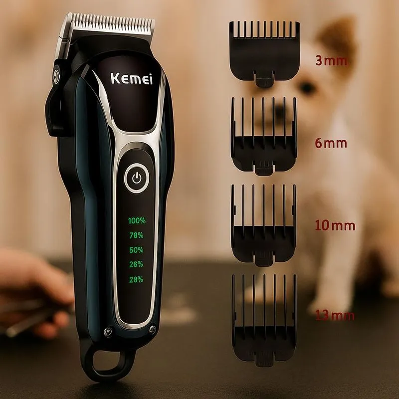 Kemei Pet Corte De Precisão Com Led Digital