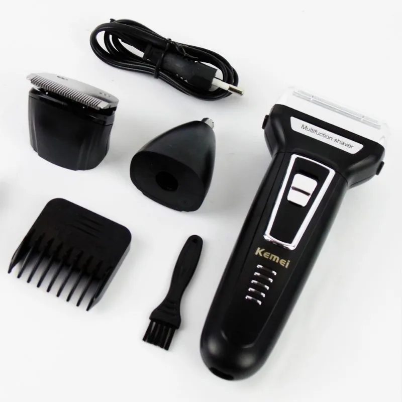 Kit Kemei 3 Em 1 Leve Compacto Digital Bivolt