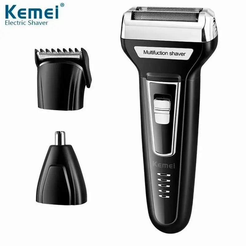 Kemei 3 Em 1 Aparador De Nariz Barba E Cabelo