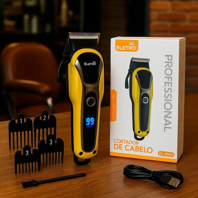Máquina Elétrica De Cabelo Potente E Silenciosa