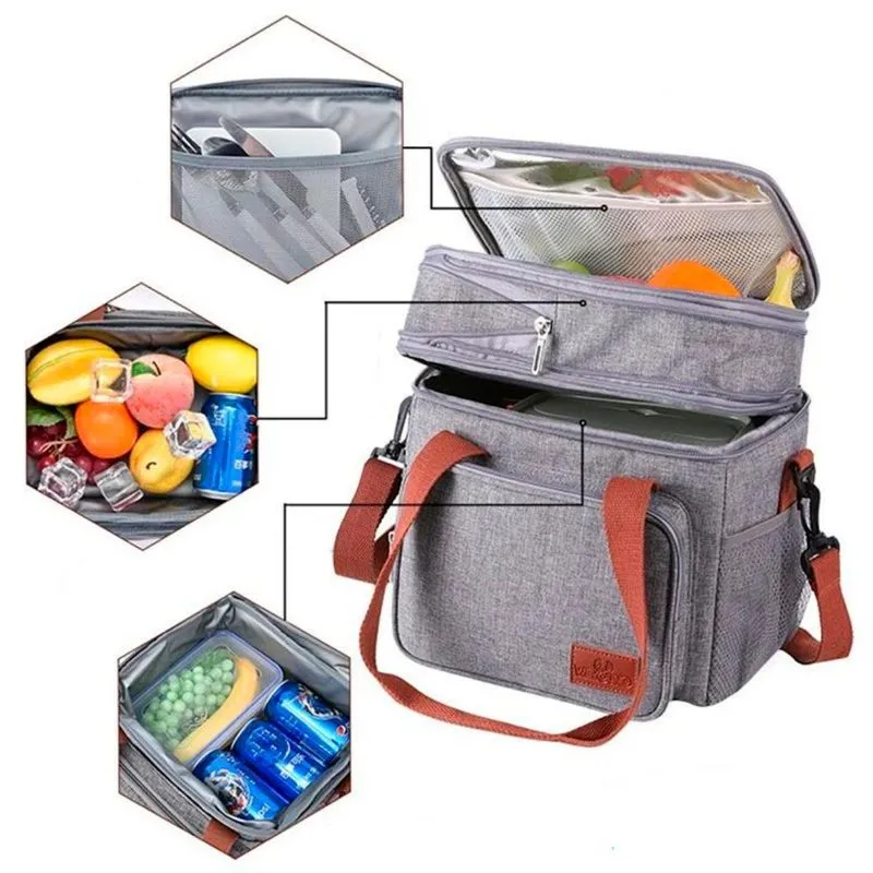 Bolsa Térmica Refeições Marmita Alimentos Leve