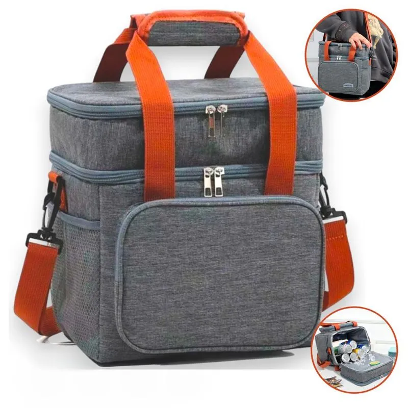Bolsa Térmica Porta Lancheira Alça Reforçada