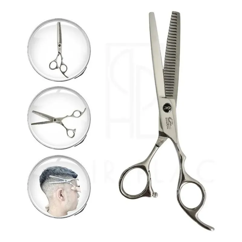 10x Tesoura Desfiadeira Umi Dentada Cortar Cabelo Desfiar 6