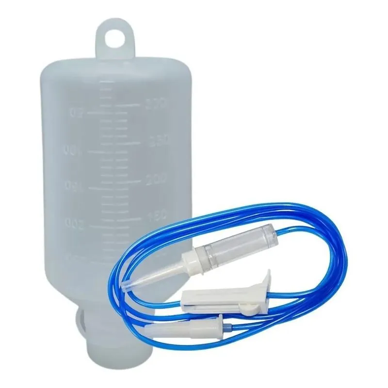 2x Kit Alimentação Enteral Por Sonda Equipo + Frasco 300ml 1