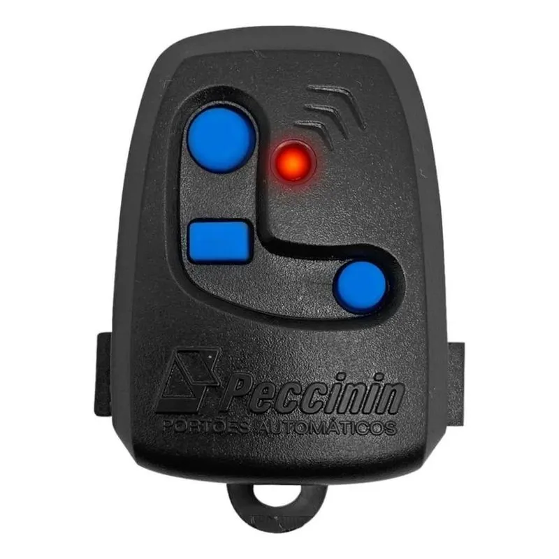 3x Controle Remoto Portão Preto 3 Teclas Nice/peccinin