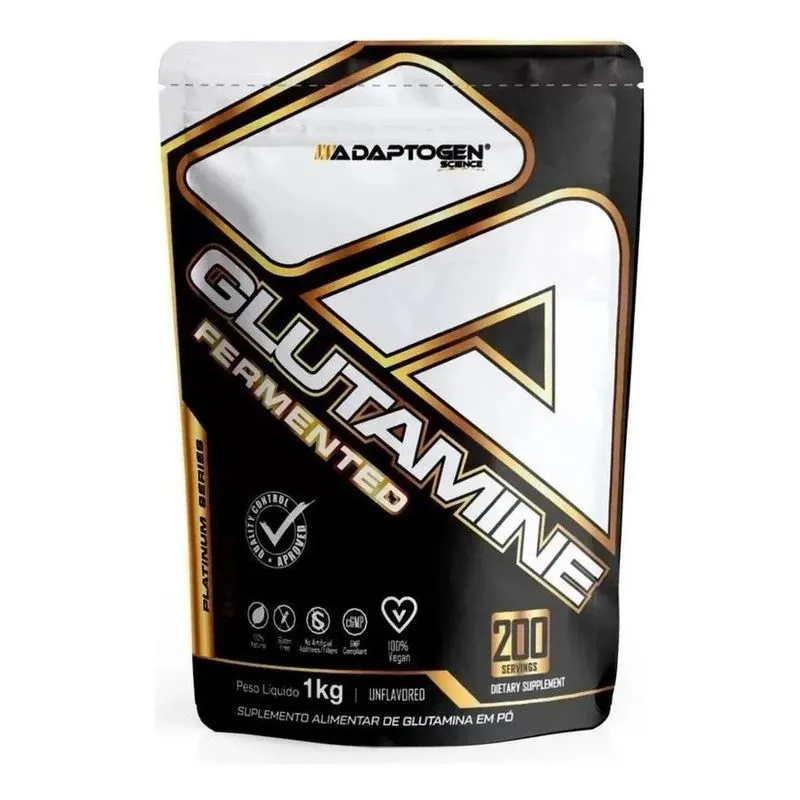 5x Glutamina Fermentada Platinum Series 1kg Pouch - Adaptoge