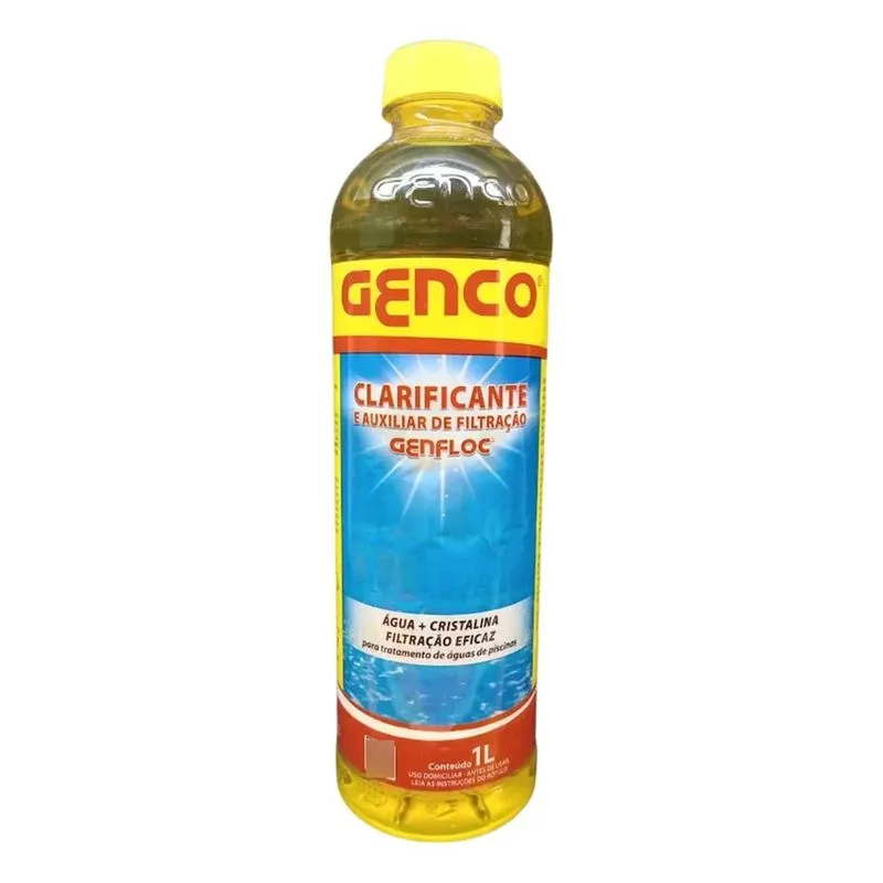 10x Genfloc 1l Para Piscina Clarifica E Auxilia Filtração G