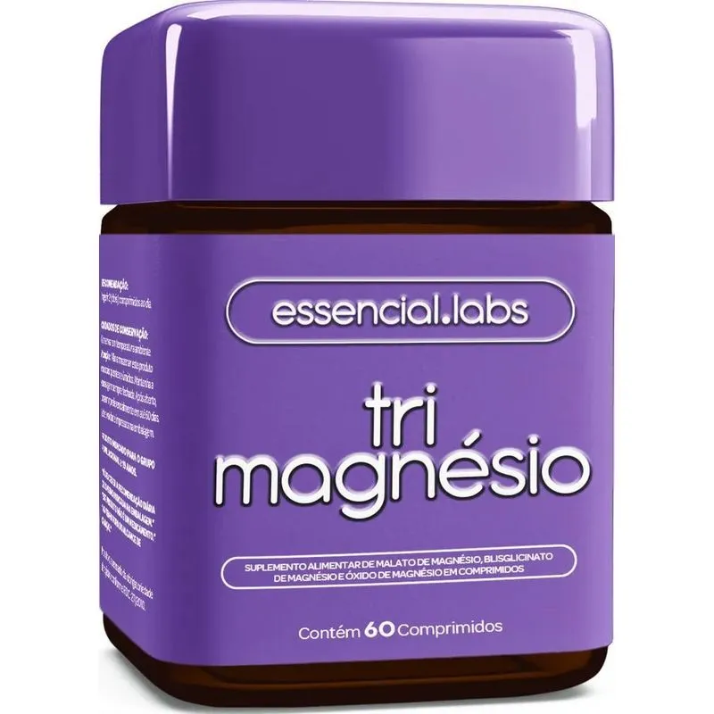 5x Tri Magnésio - Dimalato + Bisglicinato + Óxido De Magnési