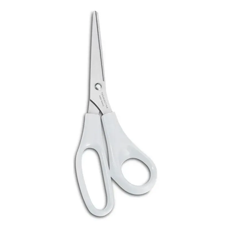 2x Tesoura Inox Supercort 8 Pol Uso Geral Branco Tramontina