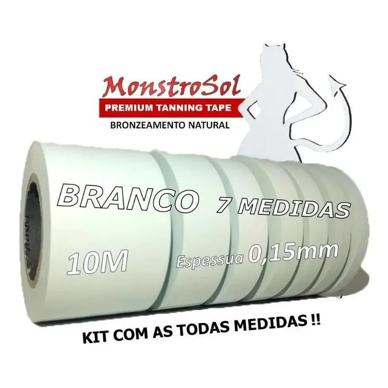 5x Biquíni Adesivo Para Bronzeamento Natural - 7 Medidas X 1