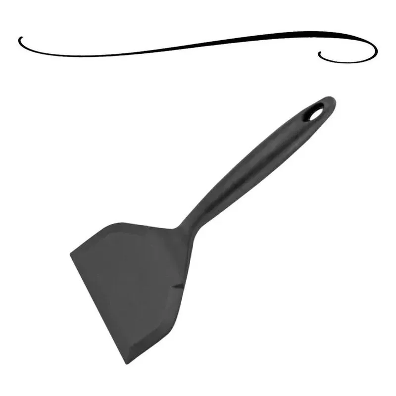 10x Espátula Larga De Silicone Maciço Ovos Omeletes Panquec
