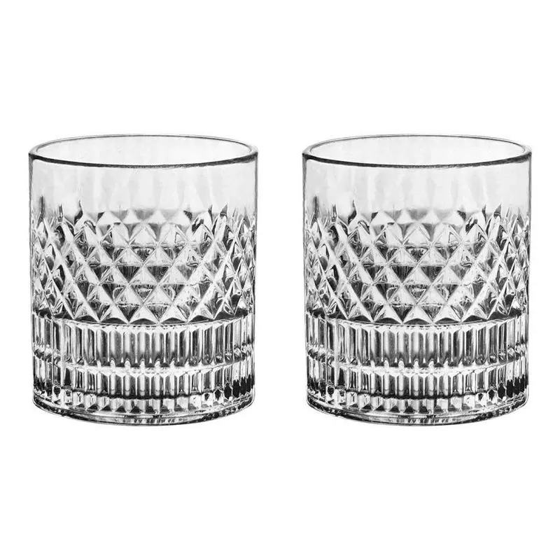 2x Jogo 2 Copos Cristal Para Whisky 310ml Esplanada L'hermit