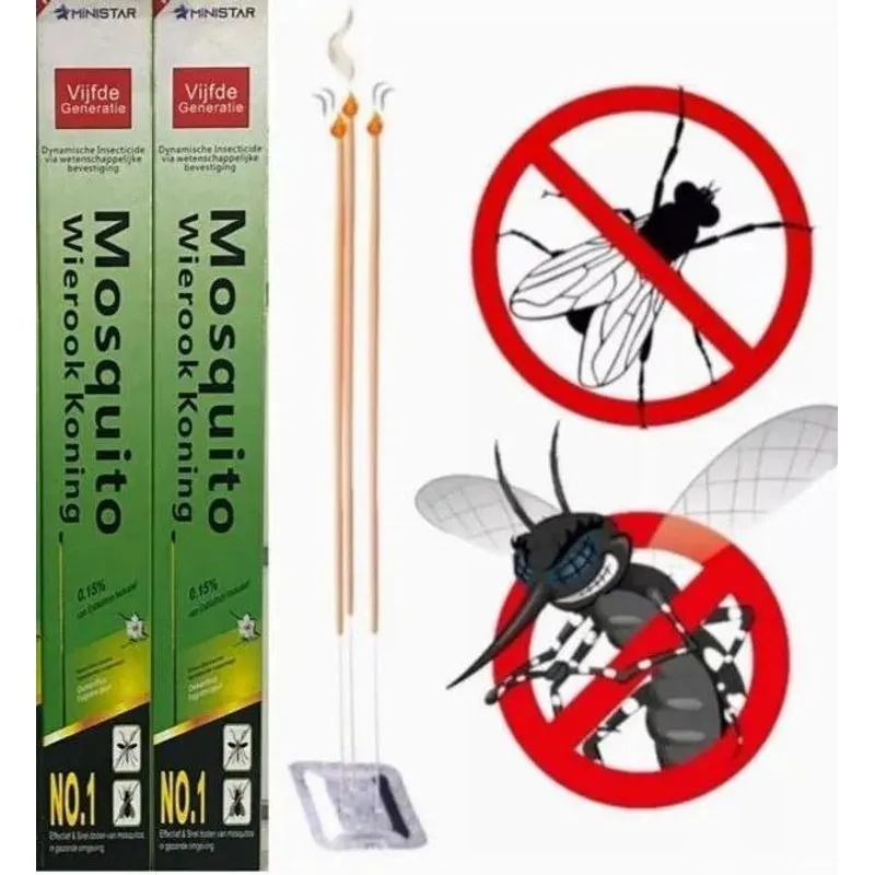10x Incenso Pernilongo Mosquito 300 Varetas Repelente Fragr