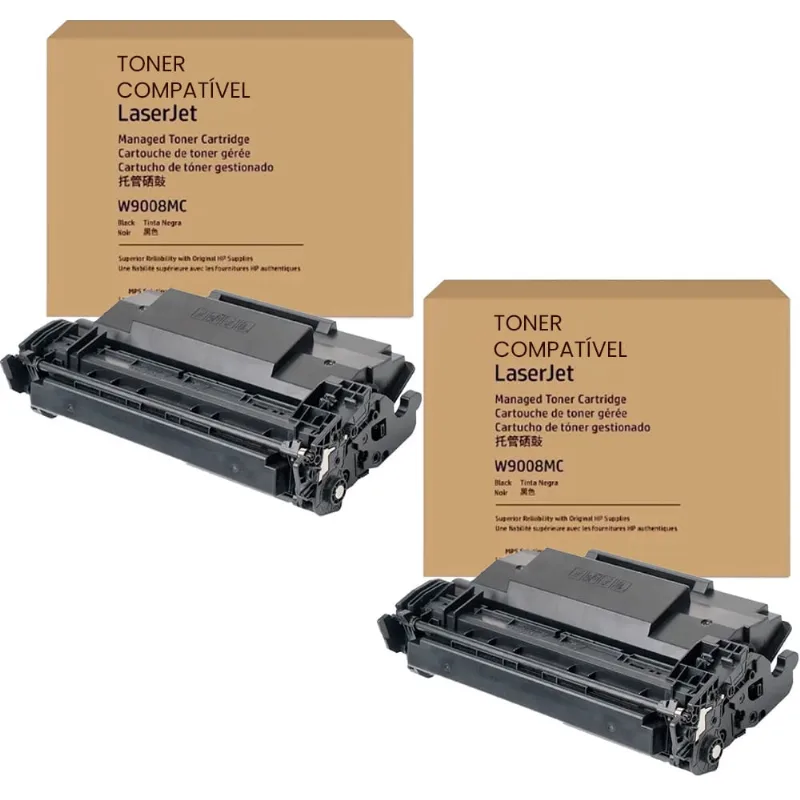 Kit 02 Toner Compatível W9008mc W9008 9008 E50145dn E52645dn