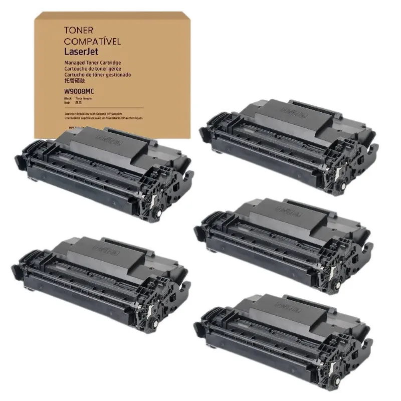 Kit 05 Toner Compatível W9008mc W9008 9008 E50145dn E52645dn