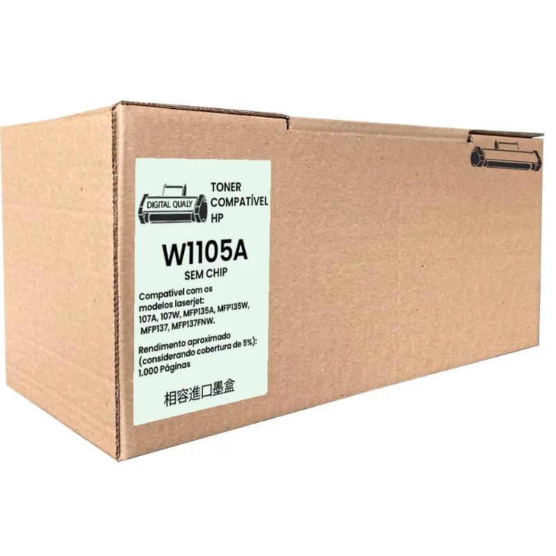 Toner Compatível sem chip para uso W1105 105A M107A M107W M135A M135W