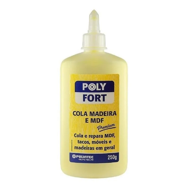 Cola Para Madeira Pulvitec 250g Kit Com 2 Unidades