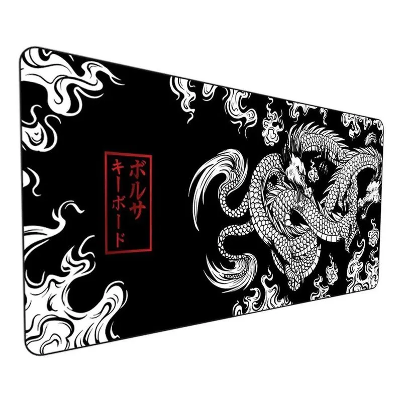 10x Mouse Pad Grande 90x40 Desk Pad Dragão Chinês Japonês