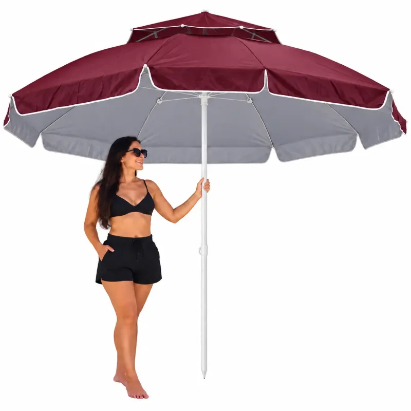 Guarda Sol Ombrelone Tenda Praia Piscina Verao Calor Area lazer Deck Varanda Sombra Descanso Cobertura - Mundo Marine