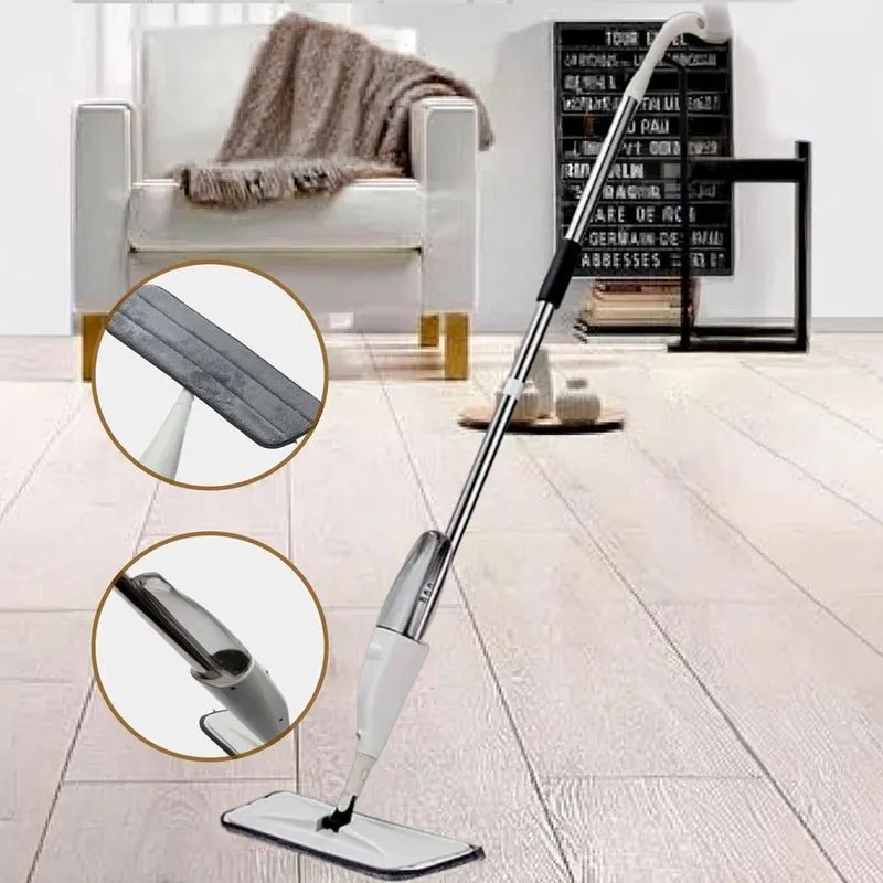 Esfregão Spray Regulável Limpeza Rápida E Prática Microfibra