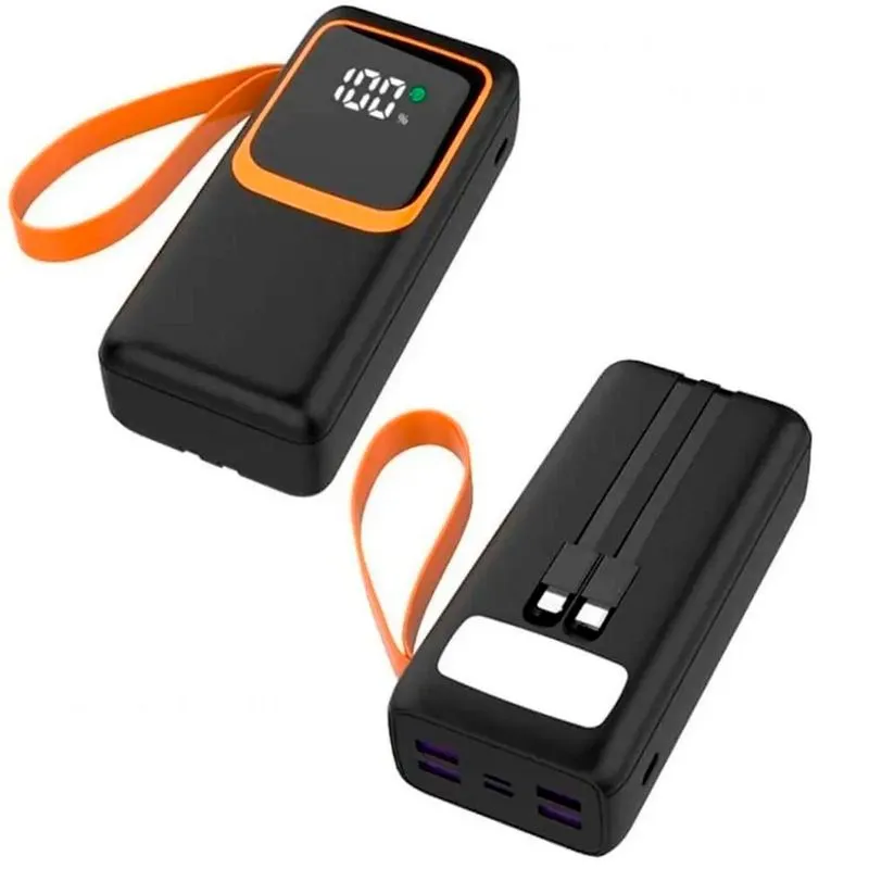 Carregador Rápido Power Bank 30000mAh Portátil Entrada USB-C