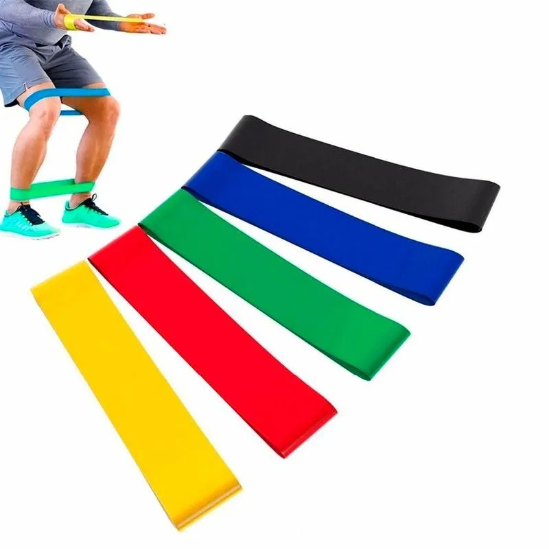 Kit 5 Faixas Elásticas Treino Musculação Fisioterapia Casa