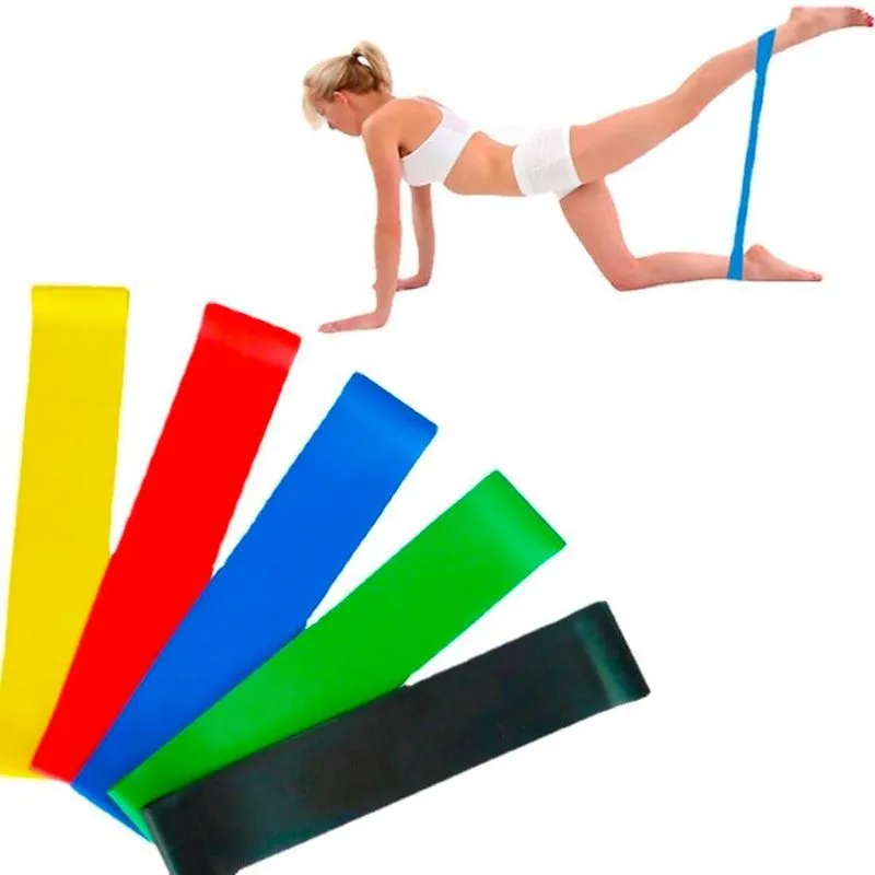 Kit 5 Faixas Elásticas Para Exercícios E Treino