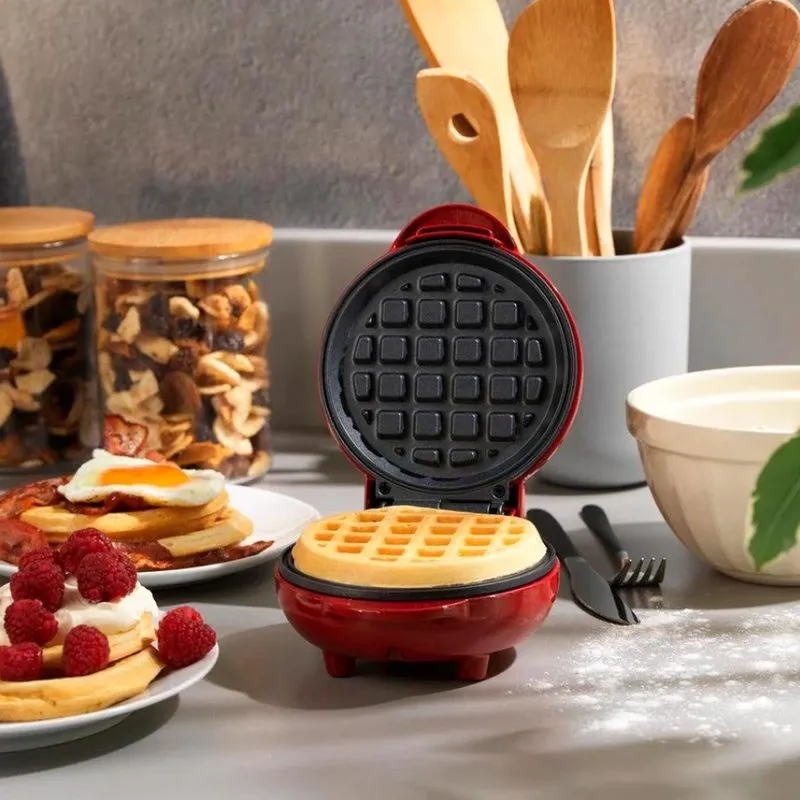 Mini Waffle Elétrica Compacta Perfeita Café Em Casa 110v