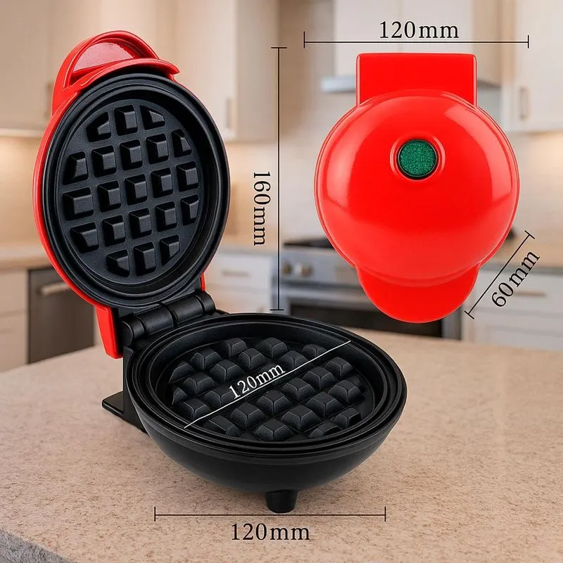 Mini Waffle Máquina Portátil Para Crianças E Adultos 110v