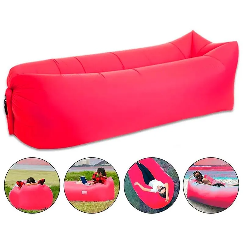 Saco Inflável Puff Para Relaxar Com Ar E Conforto
