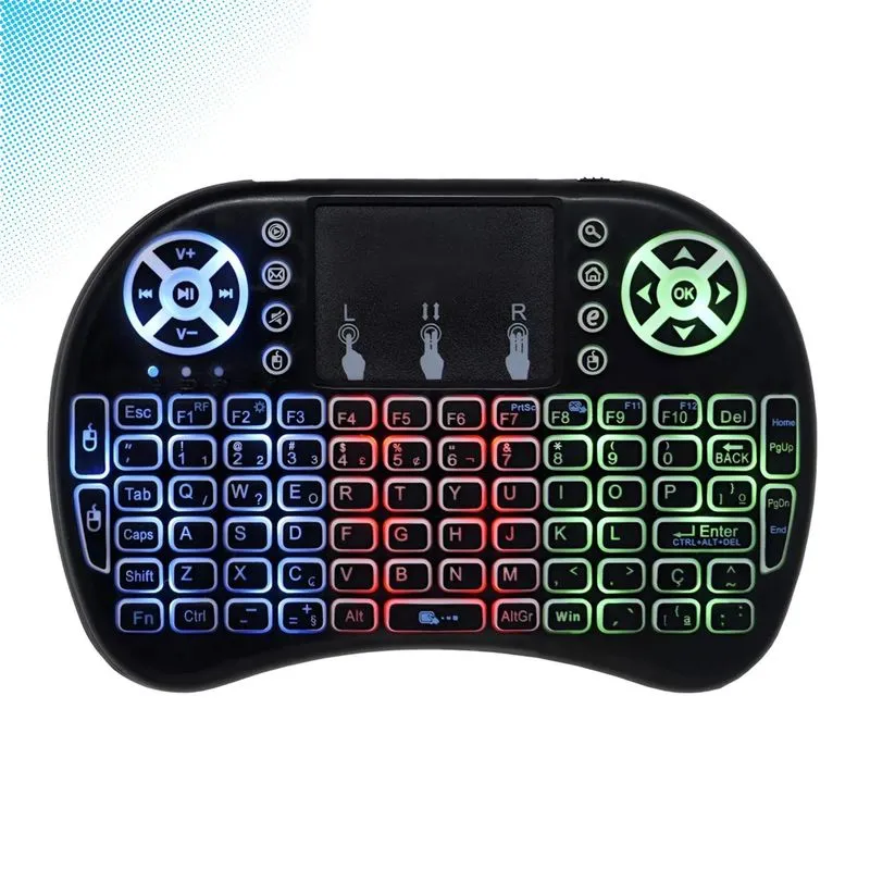 Wireless Controle Usb Receiver Teclado Smart Tv Pc Led