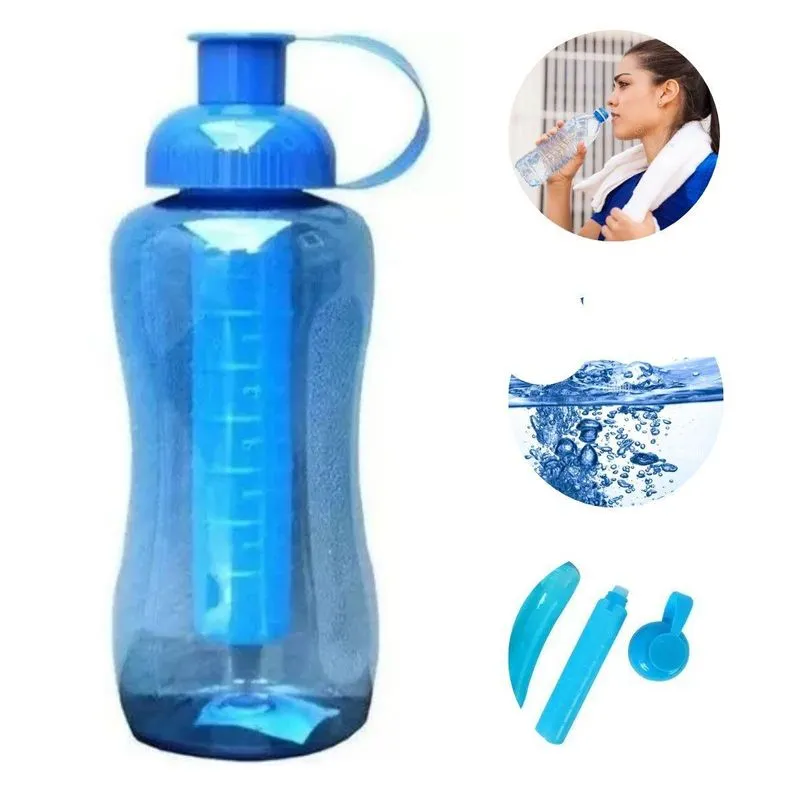 Garrafinha De Água Squeeze Pequena Tubo Gelo - 600ml Barato