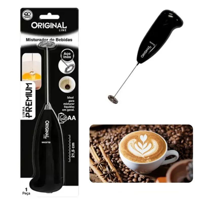 Misturador Portátil Espuma Leite Café Line Misturador Portátil Espuma Leite Café Line