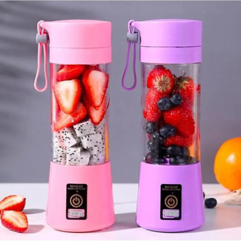 Mini Liquidificador Azul Para Frutas E Suco
