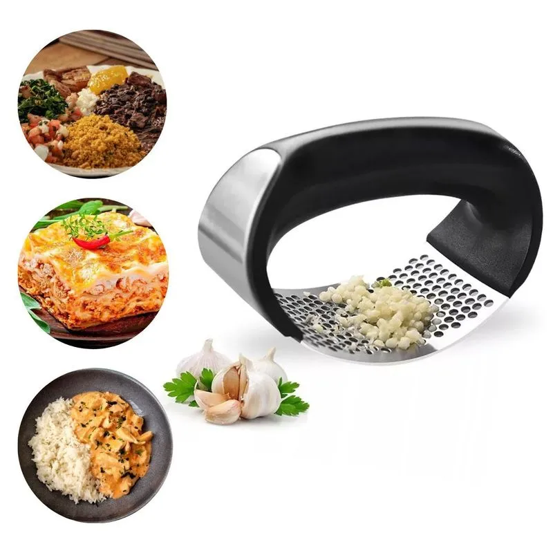 Espremedor, Triturador De Alho Manual Inox - Cozinha