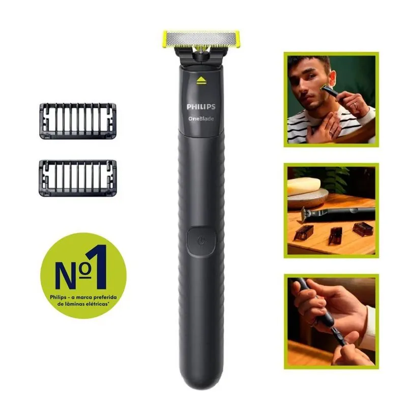 Aparador Philips Verde Limão Qp1424 s/ Fio Recarregável
