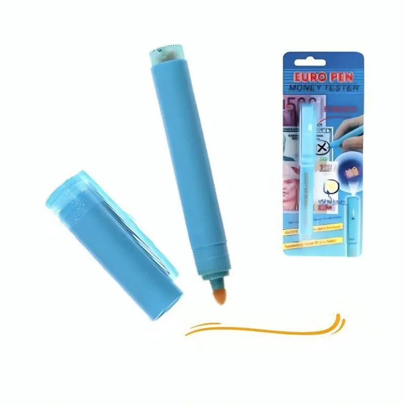 Kit 2 Canetas Para Verificação De Moeda E Nota Falsa