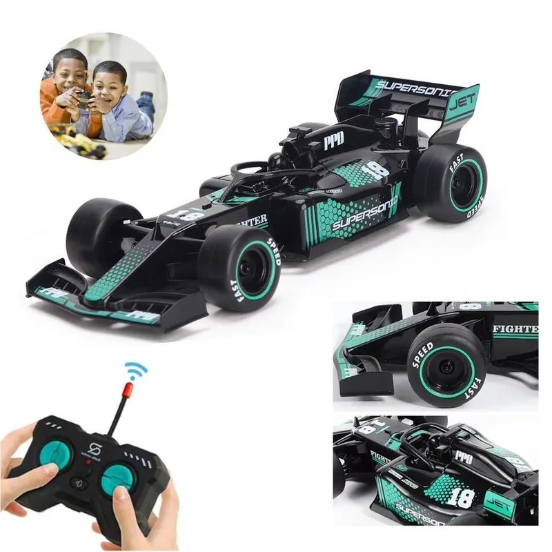 Carrinho F1 Controle Remoto Simula Fumaça Led Com Água