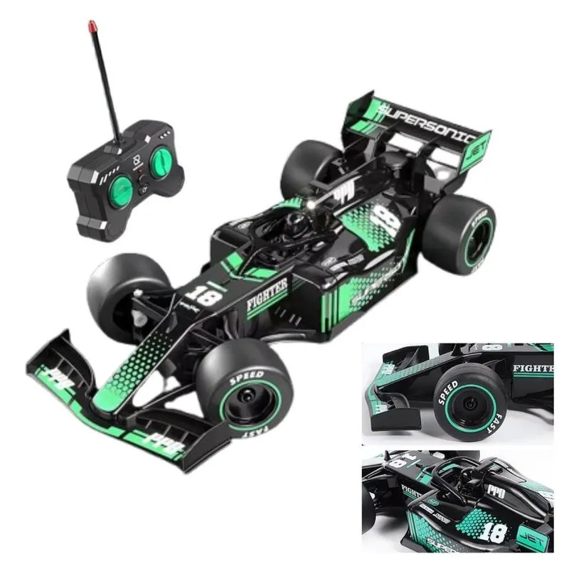 Carro F1 Controle Remoto Efeito Fumaça Com Luz Led