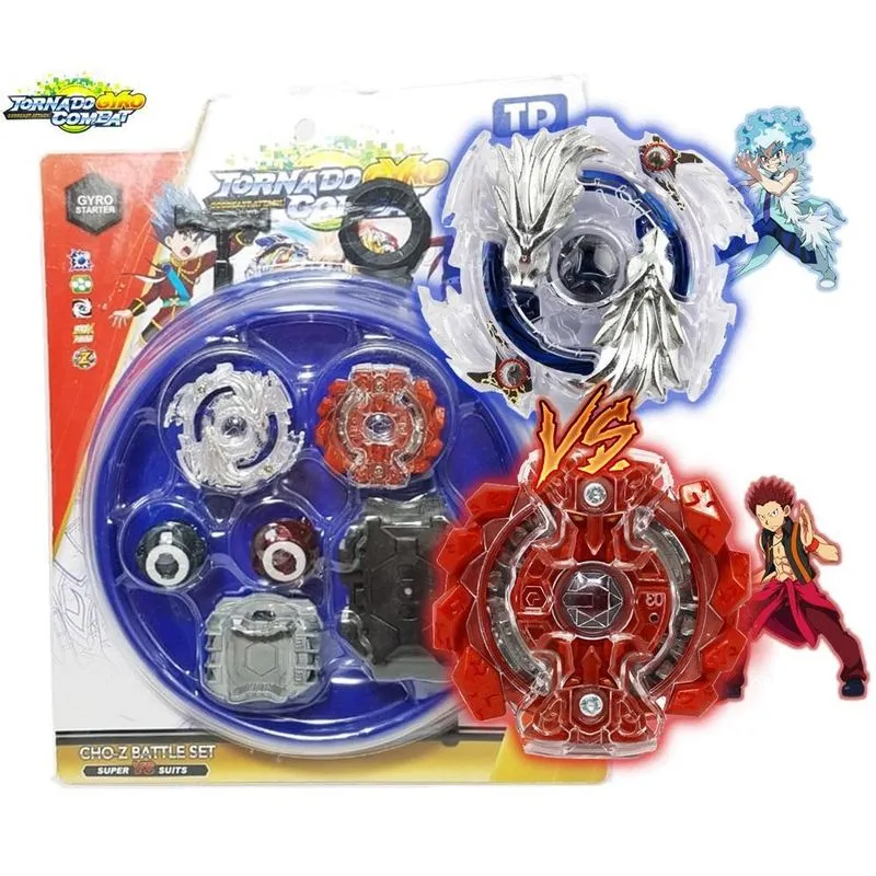 Kit 2 Beyblade Burst Luinor + Gaianon 4 Lançador Ganhe Arena