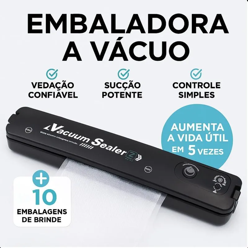 Seladora Elétrica Alimentos Portátil Moderna Prática