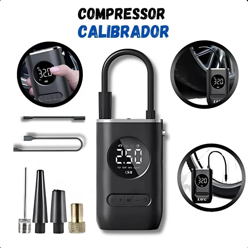 Compressor Automotivo 150 Psi Sem Fio E Recarregável
