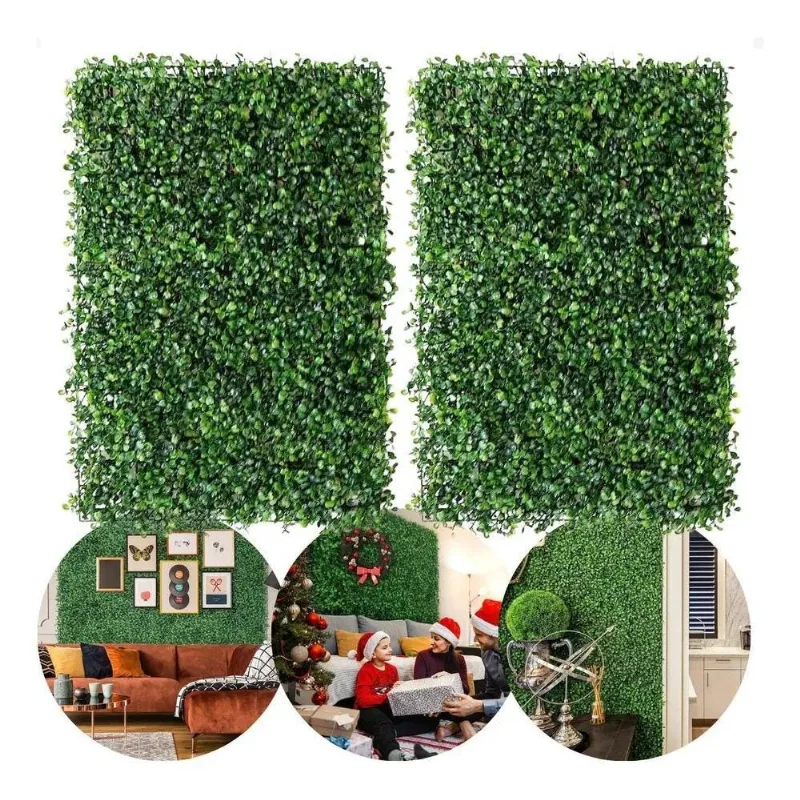 Kit 2 Placa Grama Artificial Jardim Vertical Buchinho 40x60