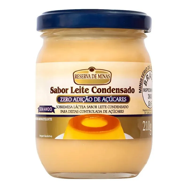 5x Leite Condensado Diet 210g - Reserva De Minas