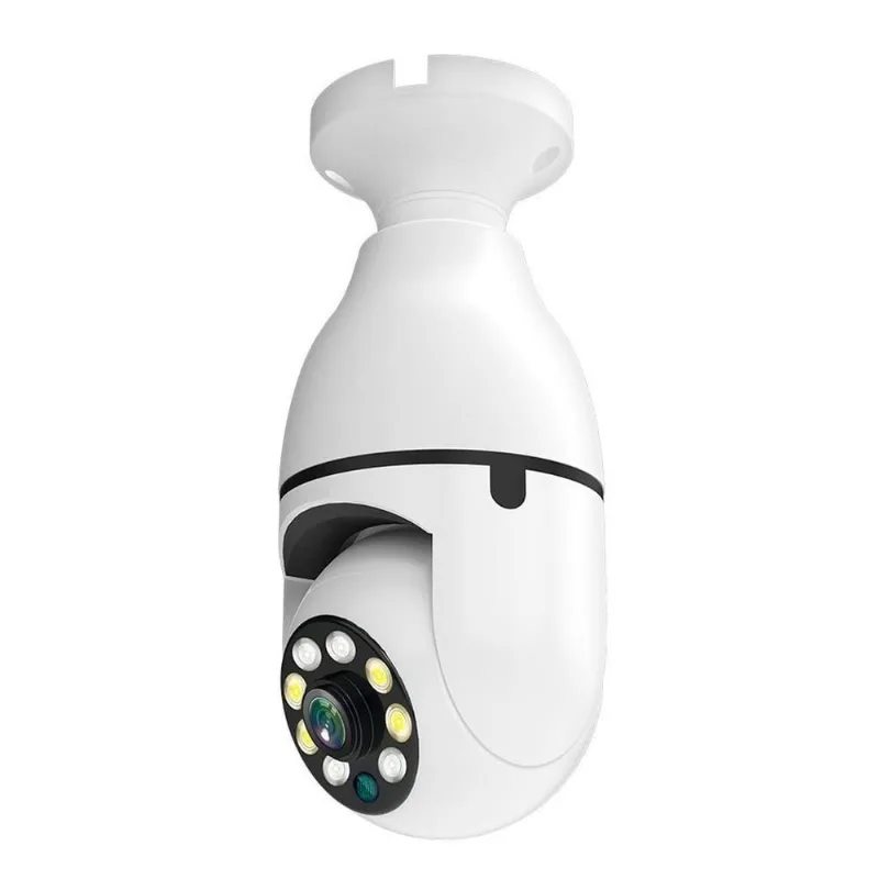 Câmera Lâmpada 360 Wifi Ip Segurança Visão Noturna