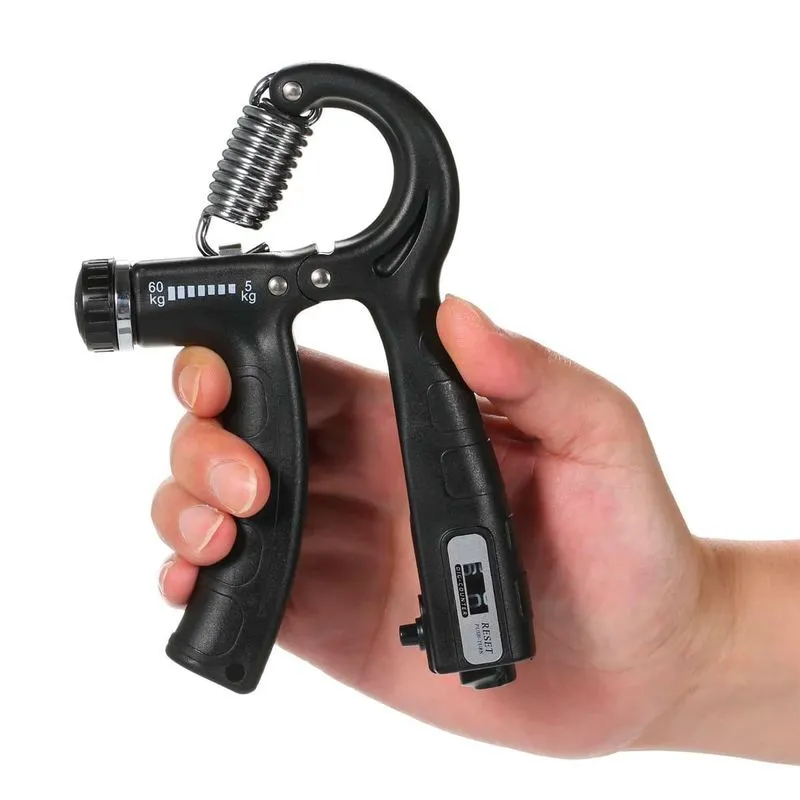 Hand Grip Mola Ajustável 5kg A 60kg Punho Fitness Contador