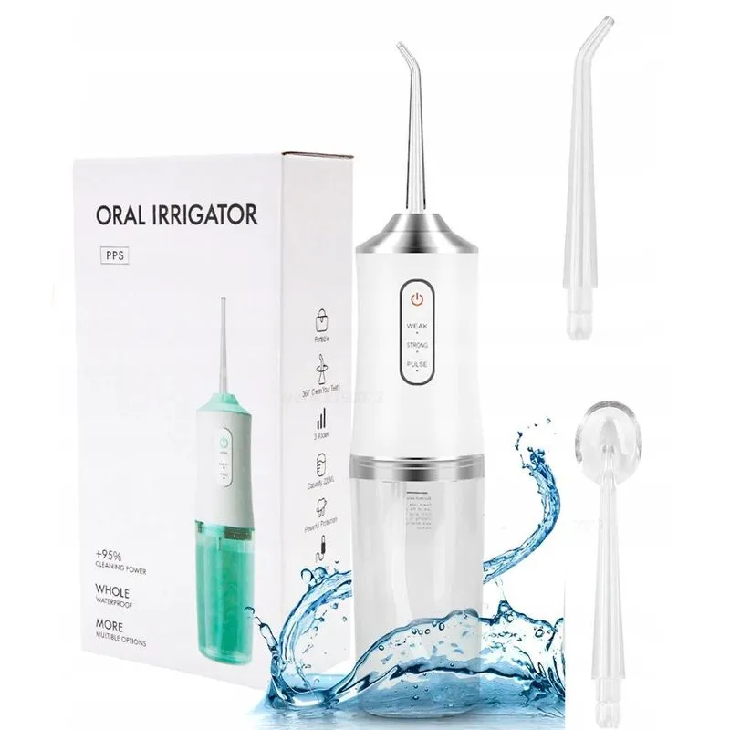 Irrigador Oral Bucal 3 Jatos Portátil Recarregável Usb 220ml