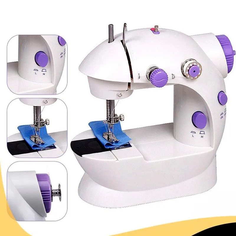 Mini Máquina Costura Reta Portátil Mcp-100 Tutto 110/220v
