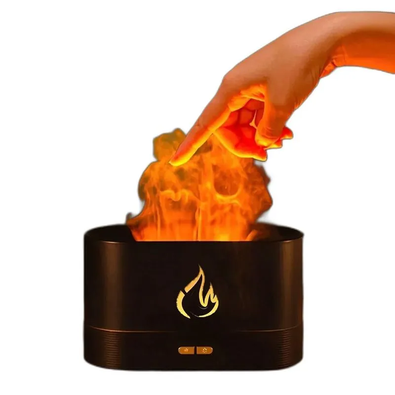 Difusor Aromatizador Chamas Óleos Essenciais Umidificador Ar