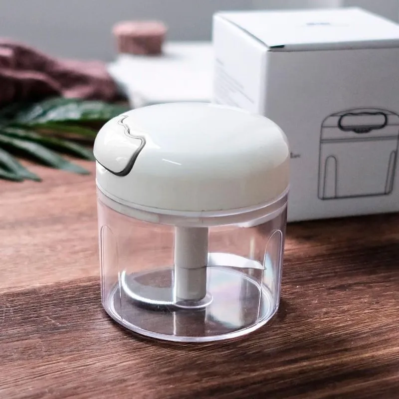 Mini Triturador Processador Manual De Legumes E Grãos